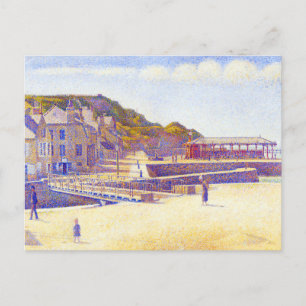 Hafen von Georges Seurat Postkarte
