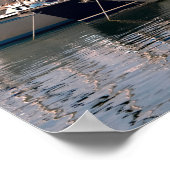 Hafen von Golfe Juan in Frankreich Poster (Ecke)