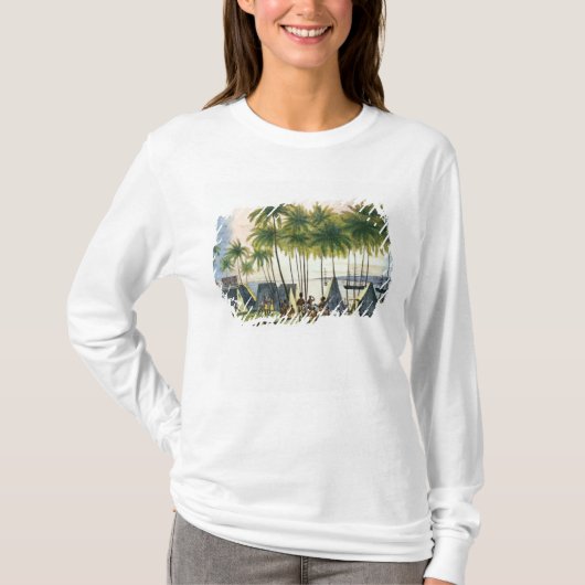 Hafen von Hanarourou in den Sandwich-Inseln T-Shirt (Vorderseite)
