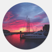 Hafen von Hartlepool bei Sonnenuntergang