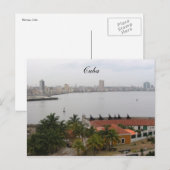 Hafen von Havanna Postkarte (Vorne/Hinten)