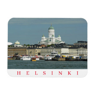 Hafen von Helsinki und Kühlschrankmagnet der Kath Magnet