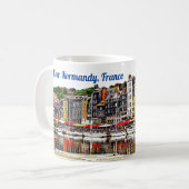 Hafen von Honfleur in der Normandie, Frankreich. Kaffeetasse (Vorderseite Links)