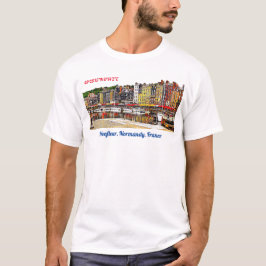 Hafen von Honfleur in der Normandie, Frankreich. T-Shirt