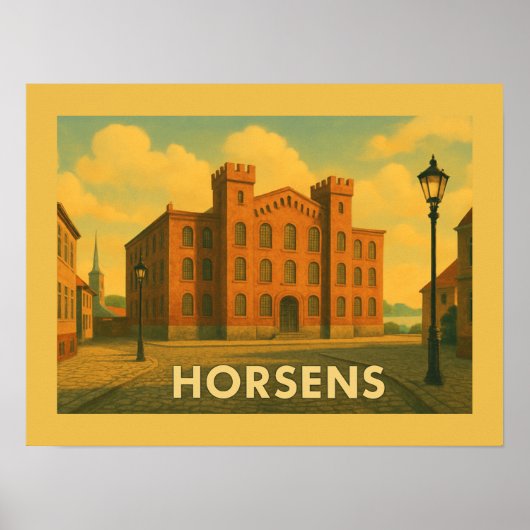 Hafen von Horsens Dänemark Poster (Vorne)