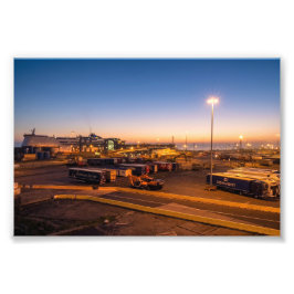 Hafen von Hull Sonnenuntergang Maritime Industrie Fotodruck