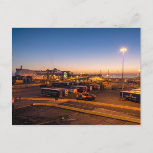 Hafen von Hull Sonnenuntergang Maritime Industrie Postkarte