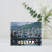 Hafen von Kodiak, Alaska Postkarte (Stehend Vorderseite)