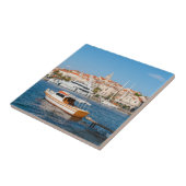 Hafen von Korcula Stadt - Dalmatien, Kroatien Fliese (Seite)