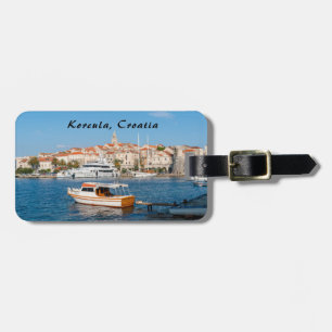 Hafen von Korcula Stadt - Dalmatien, Kroatien Gepäckanhänger
