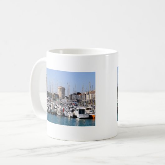Hafen von La Rochelle in Frankreich Kaffeetasse (Vorderseite Links)