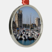 Hafen von La Rochelle in Frankreich Silbernes Ornament (Rechts)