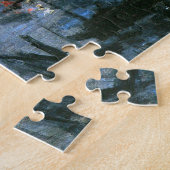 Hafen von Le Havre, Nachtwirkung Monet Fine Art Puzzle (Seite)