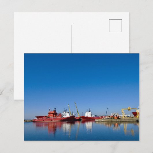 'Hafen von Leith, Edinburgh' Postkarte (Vorne/Hinten)