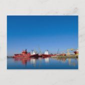 'Hafen von Leith, Edinburgh' Postkarte (Vorderseite)