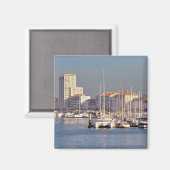 Hafen von Les Sables d'Olonne in Frankreich Postca Magnet (Vorderseite/Rückseite)