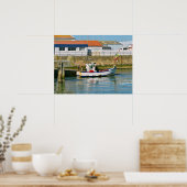 Hafen von l'Herbaudière in Frankreich Poster (Küche)