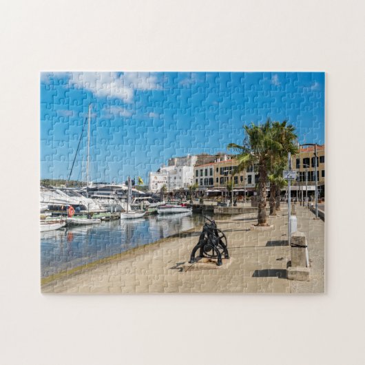Hafen von Mahon und Paseo Marítimo - Menorca, Span Puzzle (Horizontal)