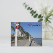 Hafen von Manila Postkarte (Stehend Vorderseite)