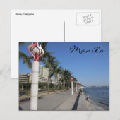Hafen von Manila Postkarte (Vorne/Hinten)