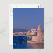 Hafen von Marseille Postkarte (Vorne/Hinten)