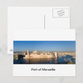 Hafen von Marseille Postkarte (Vorne/Hinten)