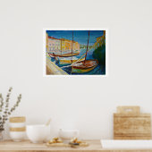 Hafen von Martigues Poster (Küche)