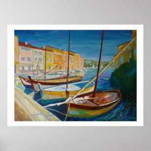Hafen von Martigues Poster