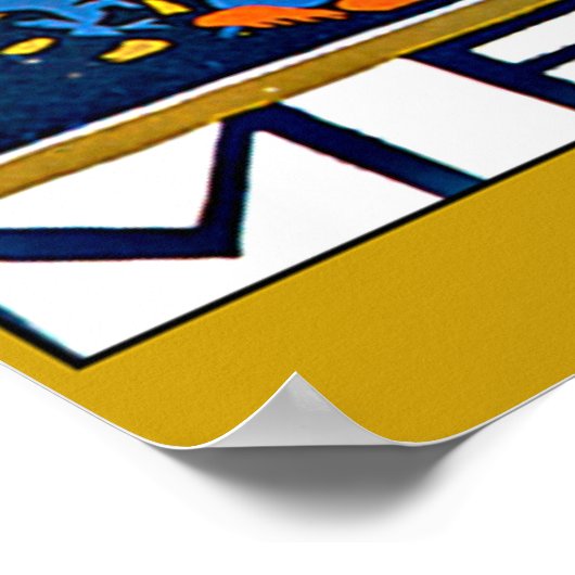 Hafen von Menton Frankreich Poster (Ecke)