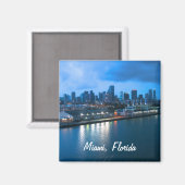 Hafen von Miami Foto anpassen Magnet (Vorderseite/Rückseite)
