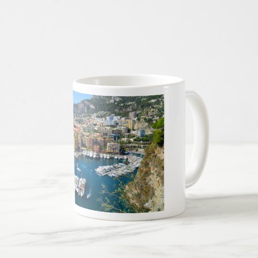 Hafen von Monaco Kaffeetasse (VorderseiteRechts)