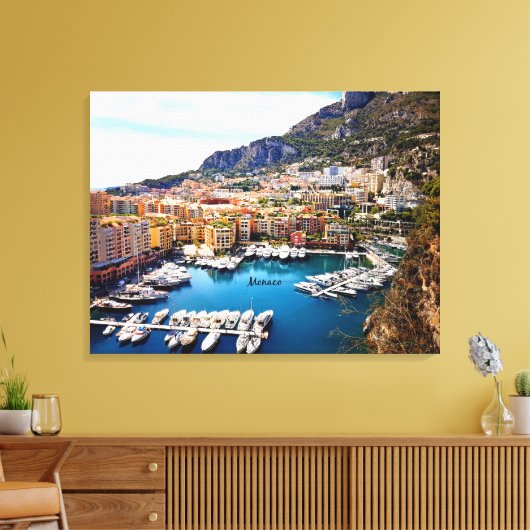 Hafen von Monaco Leinwanddruck (Insitu (Wohnzimmer))