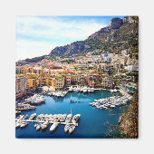 Hafen von Monaco Magnet (Vorne)