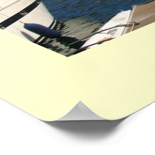 Hafen von Monaco Poster (Ecke)