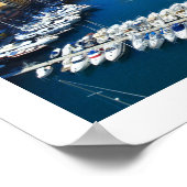 Hafen von Monaco Poster (Ecke)