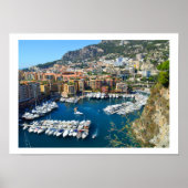 Hafen von Monaco Poster (Vorne)
