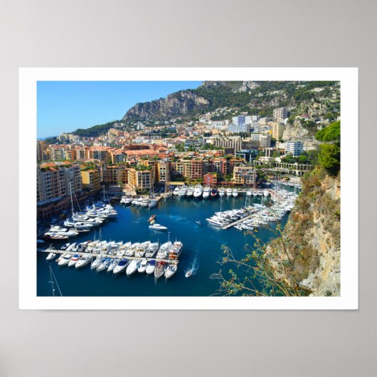 Hafen von Monaco Poster (Vorne)