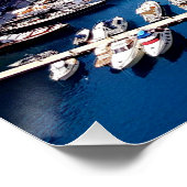 Hafen von Monaco Poster (Ecke)