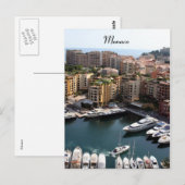 Hafen von Monaco Postkarte (Vorne/Hinten)