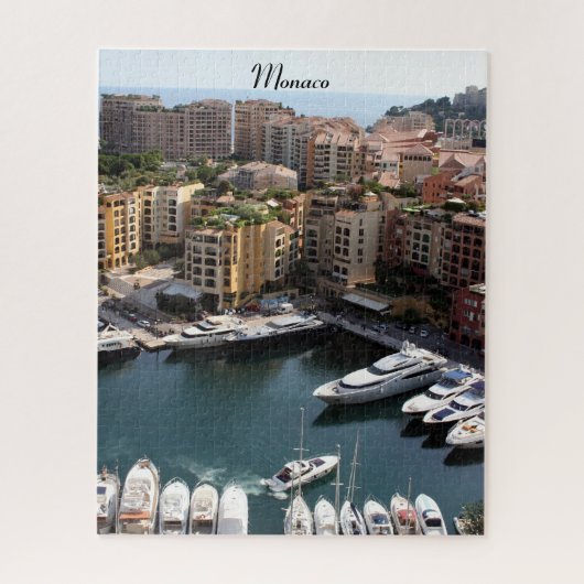 Hafen von Monaco Puzzle (Vertikal)