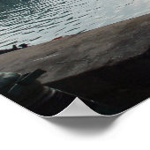 Hafen von Nafpaktos Poster (Ecke)