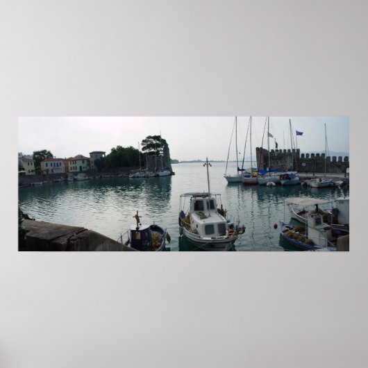 Hafen von Nafpaktos Poster (Vorne)