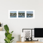 Hafen von Nantucket, Massachusetts Triptych Poster (Heimbüro)