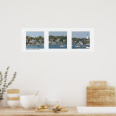 Hafen von Nantucket, Massachusetts Triptych Poster (Küche)