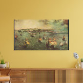 Hafen von Neapel durch Pieter Bruegel, der Ältere Leinwanddruck (Insitu (Wohnzimmer))