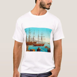 Hafen von Neapel Italien 1800 T-Shirt
