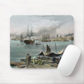 Hafen von New Orleans, graviert von D.G. Thompson Mousepad (Mit Mouse)