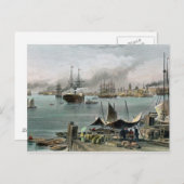 Hafen von New Orleans, graviert von D.G. Thompson Postkarte (Vorne/Hinten)