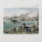 Hafen von New Orleans, graviert von D.G. Thompson Postkarte (Vorderseite)