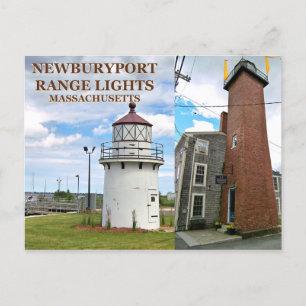 Hafen von Newburyport: Entfernungsleuchten, Massen Postkarte